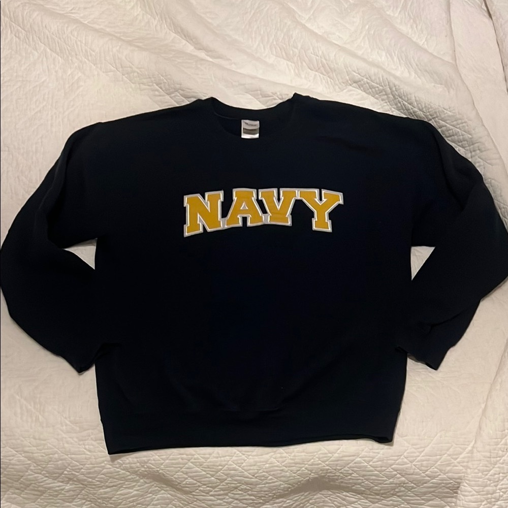 Navy Blue Crewneck Sweatshirt